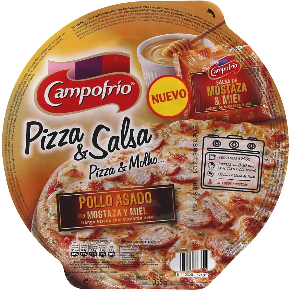  - Campofrio Chicken Mustard & Honey Pizza 355g (1)