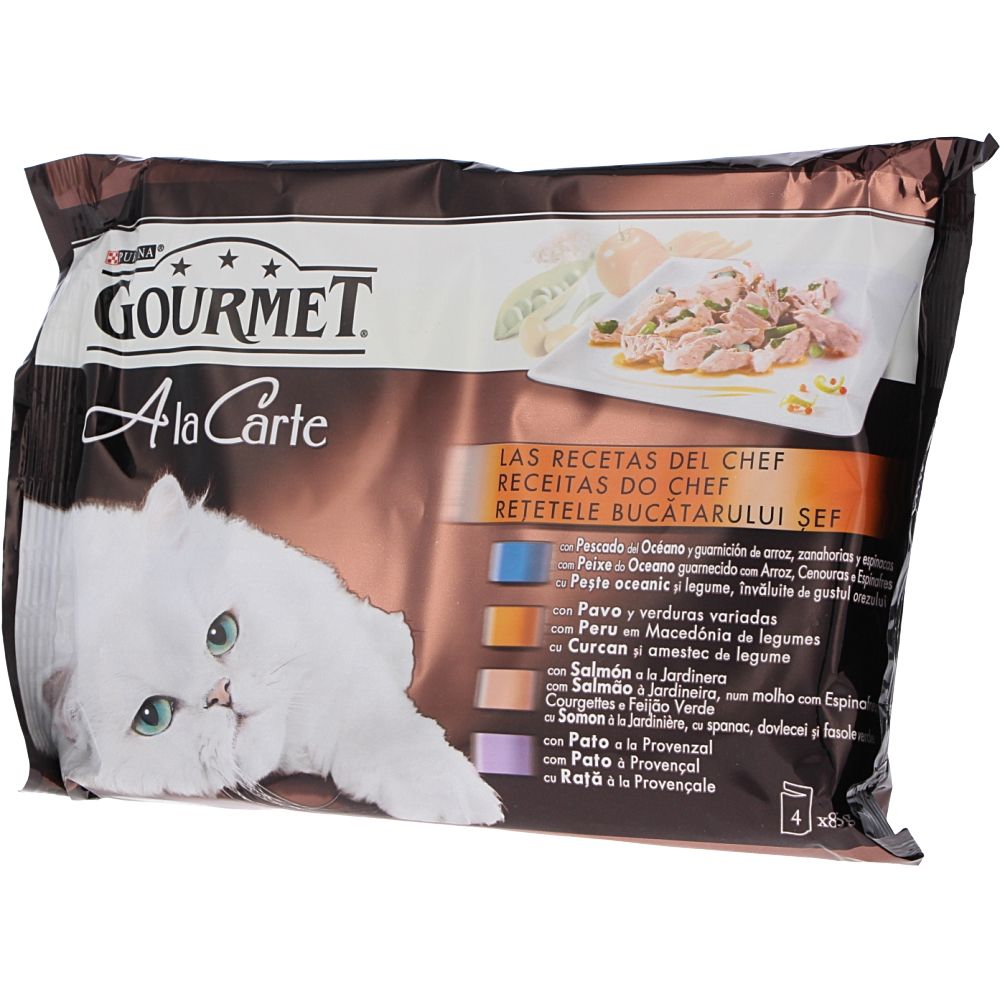  - Purina Gourmet A La Carte Ocean Fish Cat Food 4 x 85 g (1)