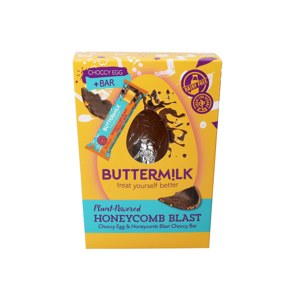  - Buttermilk Vegan Honeycomb Chocolate Egg 175g (1)