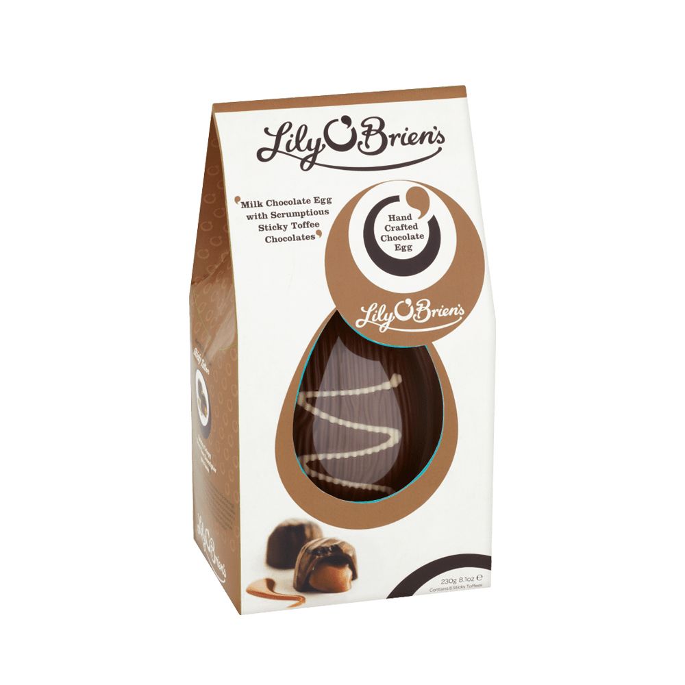  - Lily O`Brien`s Sticky Toffee Milk Chocolate Egg 230g (1)