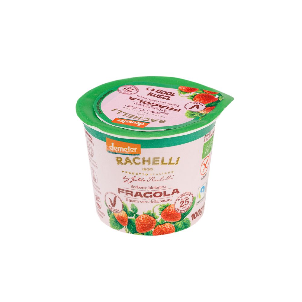  - Rachelli Organic Lactose and Gluten Free Strawberry Sorbet 125ml (1)