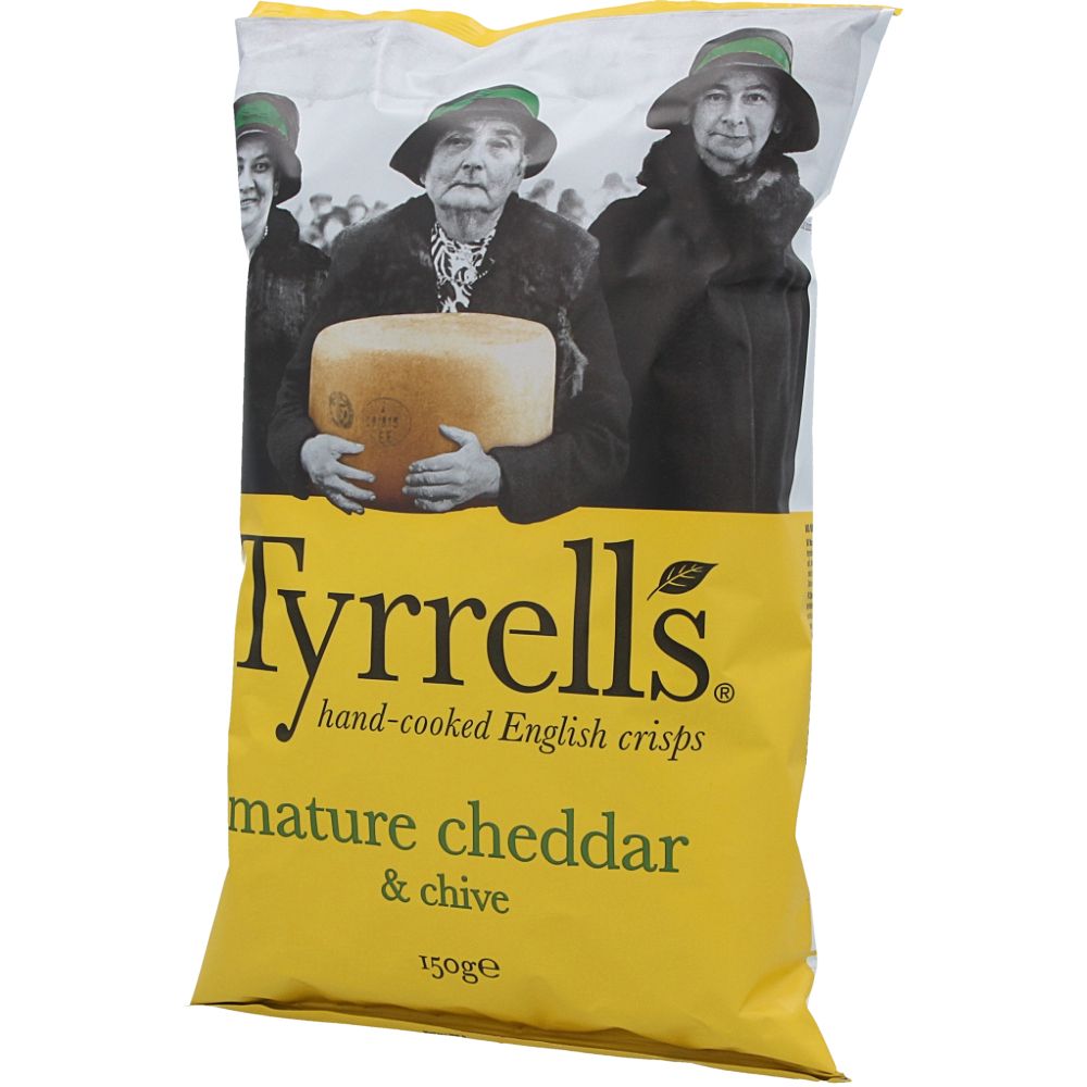  - Tyrrells Cheddar Cheese Crisps 150g (1)