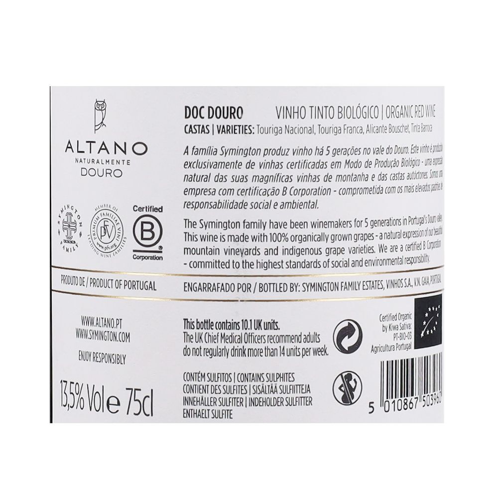  - Altano Organic Red Wine 75cl (2)