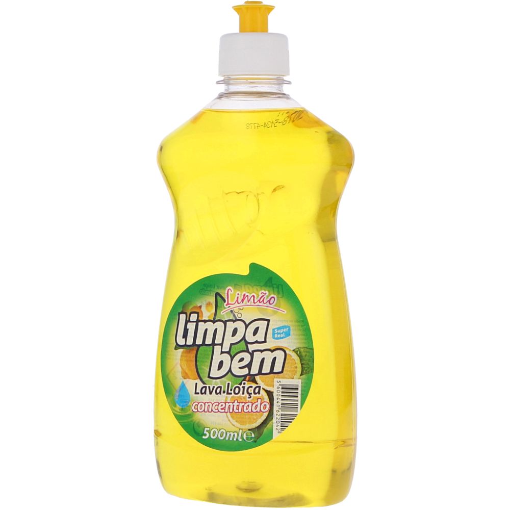  - Detergente Loiça Limão Concentrado Limpa Bem 500ml (1)