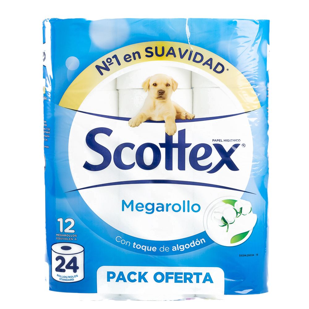  - Papel Higiénico Scottex Megarolo 12 un (1)